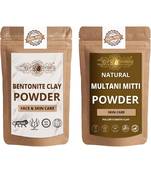Bentonite Clay and Multani Mitti Powder For Face Pack  For  Face Mask    Natural & Herbal