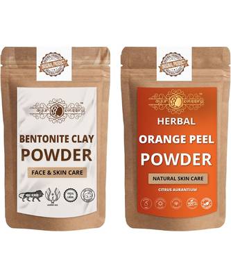 Bentonite Clay and Orange Peel Powder For Face Pack  For  Face Mask    Natural & Herbal 1
