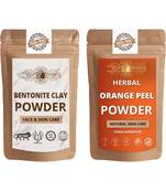 Bentonite Clay and Orange Peel Powder For Face Pack  For  Face Mask    Natural & Herbal