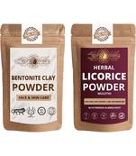 Bentonite Clay and Licorice Powder For Face Pack  For  Face Mask    Natural & Herbal