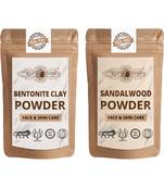 Bentonite Clay and Chandan Powder For Face Pack  For  Face Mask    Natural & Herbal