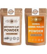 Bentonite Clay and Amba Haldi Powder For Face Pack  For  Face Mask    Natural & Herbal