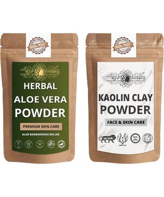 Aloe Vera Leaf and Kaolin Clay Powder For Face Pack  For  Face Mask    Natural & Herbal 1