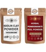 Kaolin Clay and Pomegranate Peel Powder For Face Pack  For  Face Mask    Natural & Herbal