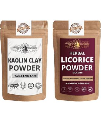 Kaolin Clay and Licorice Powder For Face Pack  For  Face Mask    Natural & Herbal 1