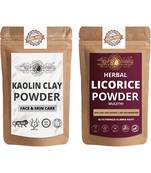 Kaolin Clay and Licorice Powder For Face Pack  For  Face Mask    Natural & Herbal