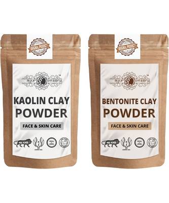 Kaolin Clay and Bentonite Clay Powder For Face Pack  For  Face Mask    Natural & Herbal 1