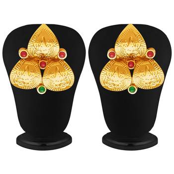Fascinating Gold Plated Temple Jewellery Necklace Set 5