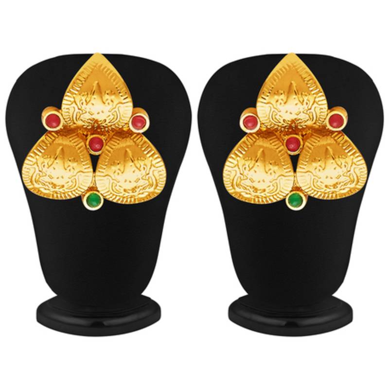 Fascinating Gold Plated Temple Jewellery Necklace Set