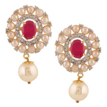 Maroon studs 1