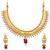 Marvellous Gold Plated Temple Jewellery Necklace Set