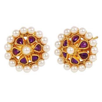 Purple studs 2