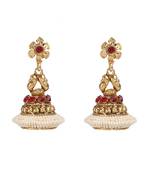 Maroon danglers-drops