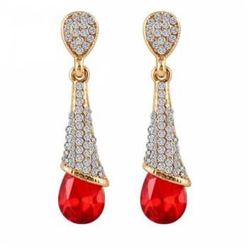 Maroon danglers-drops 1