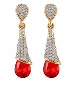 Maroon danglers-drops