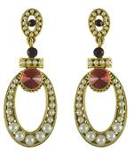 Maroon danglers-drops