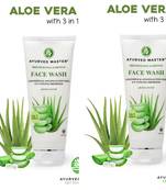 Aloe Vera Hyaluronic Acid and Vitamin B5 Hydrating Gentle Face Wash -No Parabens,Silicones & Color-100GM+50GM