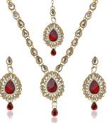 Maroon necklace-sets