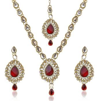 Maroon necklace-sets 2