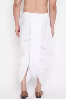 White Plain Cotton Dhotis