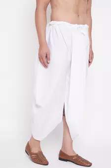 White Plain Cotton Dhotis