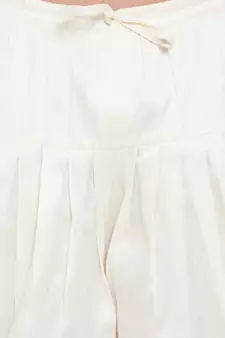 Cream Plain Silk Blend Dhotis
