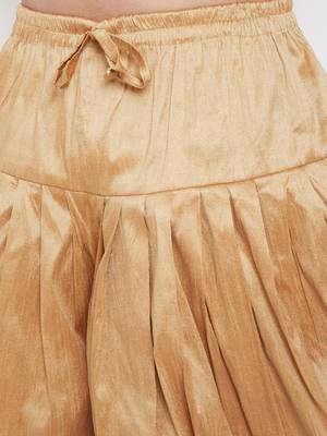 Rose Plain Silk Blend Dhotis 5