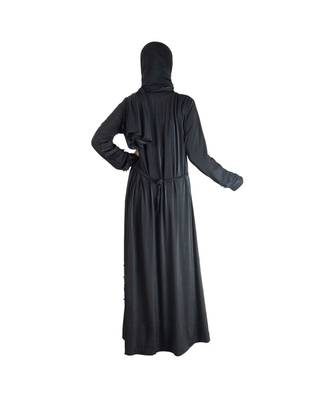 Black brasso polyester abaya 2