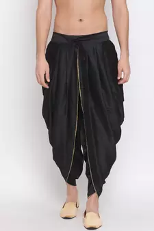 Black Silk Blend Dhoti