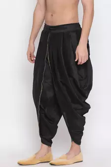 Black Silk Blend Dhoti