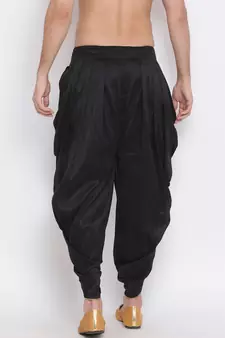Black Silk Blend Dhoti