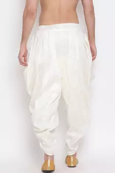 Cream Silk Blend Dhoti