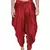 Maroon Silk-Blend Plain Dhoti 
