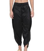 Black Silk Blend Plain Dhoti