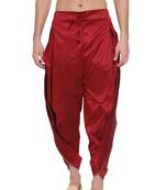 Men'S Maroon Dhoti