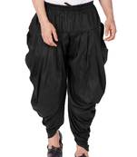 Black Cotton Blend Dhoti