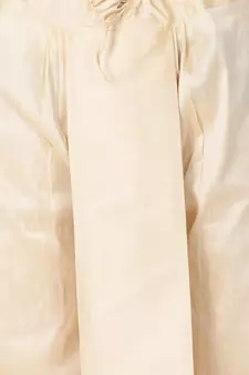 Gold Plain Silk Blend Dhotis