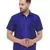 Blue Plain Silk Blend Shirt