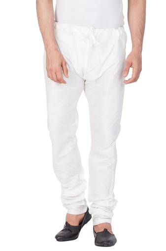 White Plain Cotton Men-Pyjamas