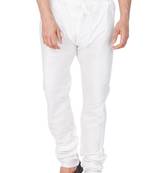 White Plain Cotton Men-Pyjamas