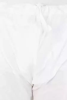 White Plain Cotton Men-Pyjamas