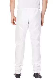 White Plain Cotton Men-Pyjamas