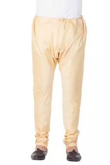 Gold Plain Cotton Men-Pyjamas