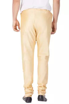 Gold Plain Cotton Men-Pyjamas