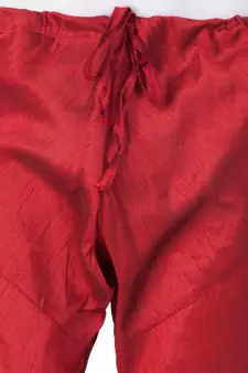 Maroon Plain Cotton Men-Pyjamas