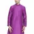 Purple Plain Silk Blend Men-Kurtas