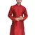 Maroon Plain Silk Blend Men-Kurtas