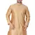 Gold Plain Silk Blend Men-Kurtas
