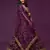 Purple Thread, Zari, Dori, and Sequins Embroidered Art Silk Semi Stitched Bridal Lehenga