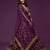 Purple Thread, Zari, Dori, and Sequins Embroidered Art Silk Semi Stitched Bridal Lehenga